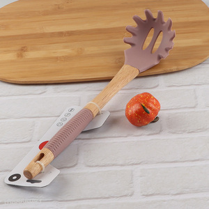 New arrival heat resistant silicone spaghetti server with comfort handle