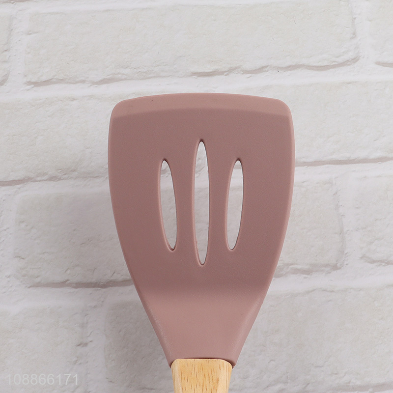 New arrival silicone kitchen utensils silicone slotted spatula for cooking
