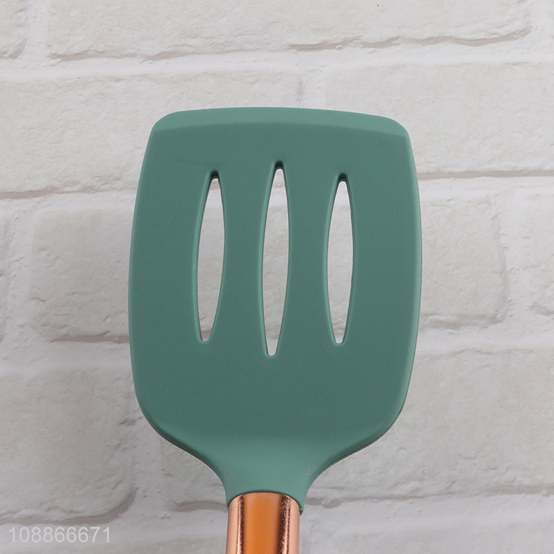 Wholesale kitchen utensils silicone slotted spatula turner for egg fish