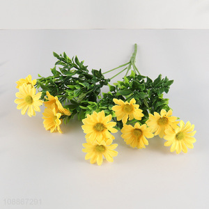 Good quality yellow <em>artificial</em> <em>flower</em> fake <em>flower</em> for indoor decoration