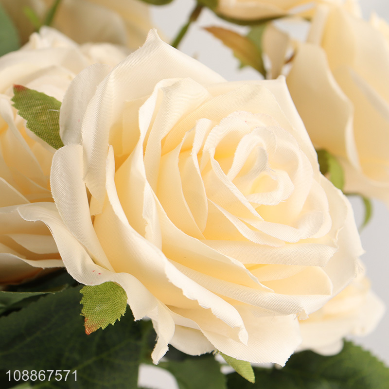 Factory supply artificial rose flower wedding bouquet flower