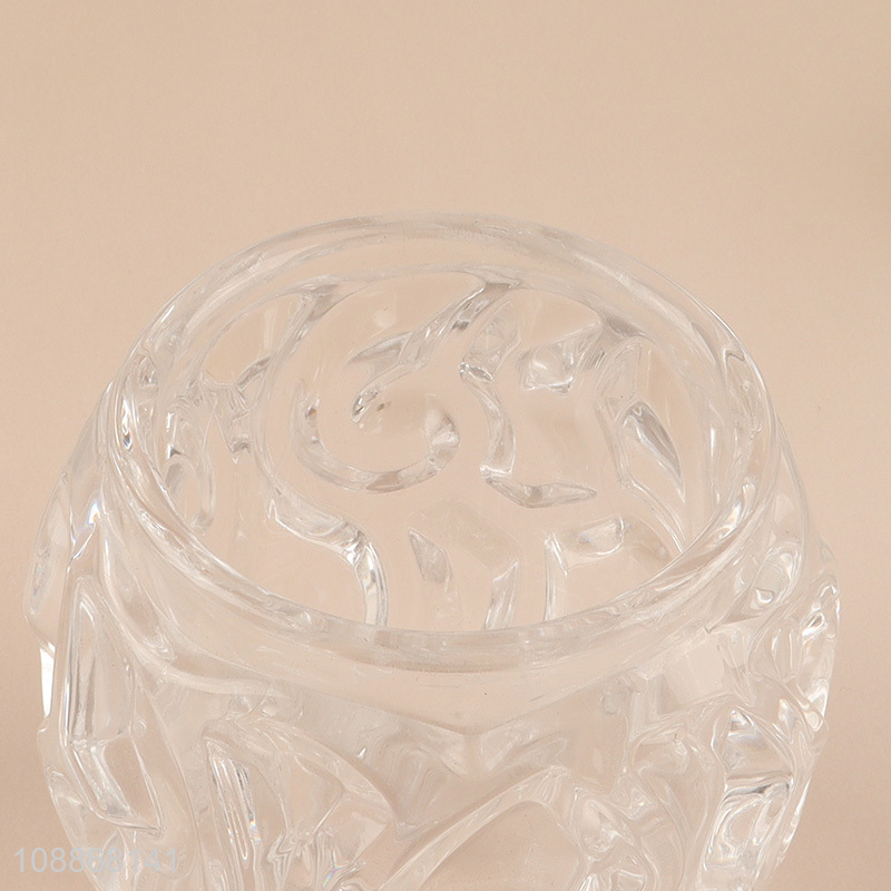 New arrival clear glass flower vase hydroponic vase for water plants