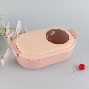 Best selling simple 1200ml portable lunch box with spoon fork