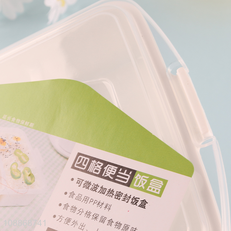 Top products food grade pp 4compartments lunch box for sale