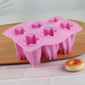 Hot selling 6-cavity silicone ice pop molds reusable popsicle maker