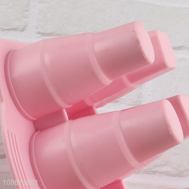 Good quality 4-cavity easy-release food grade silicone ice pop molds