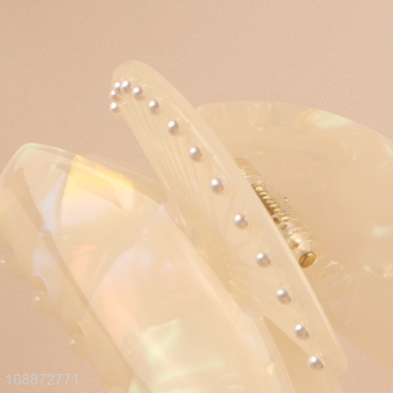 High quality elegant cellulose acetate hair claw clips for women girls
