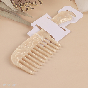 High quality cellulose acetate hair detangling comb for long thick hair