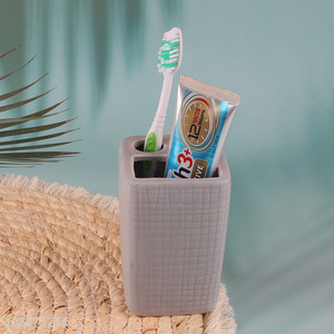 Good quality 3 slots ceramic toothbrush holder toothpaste organizers