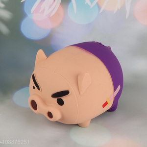 New product cute cartoon pig silicone coin purse waterproof coin pouch