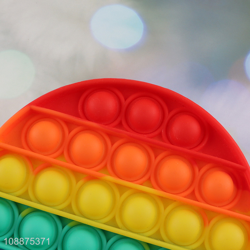 Online wholesale round silicone push bubble fidget sensory toy for kids