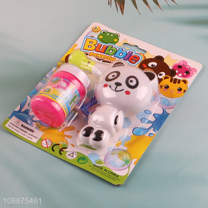 China imports bubble gun toy manual panda bubble blower toy for kids