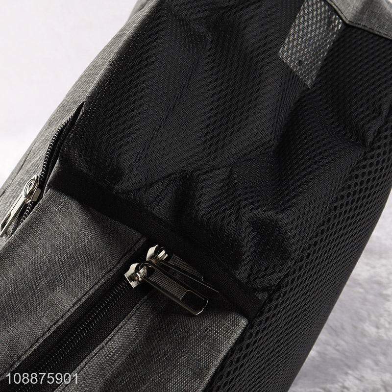 High quality grey men casual sports backpack for travel