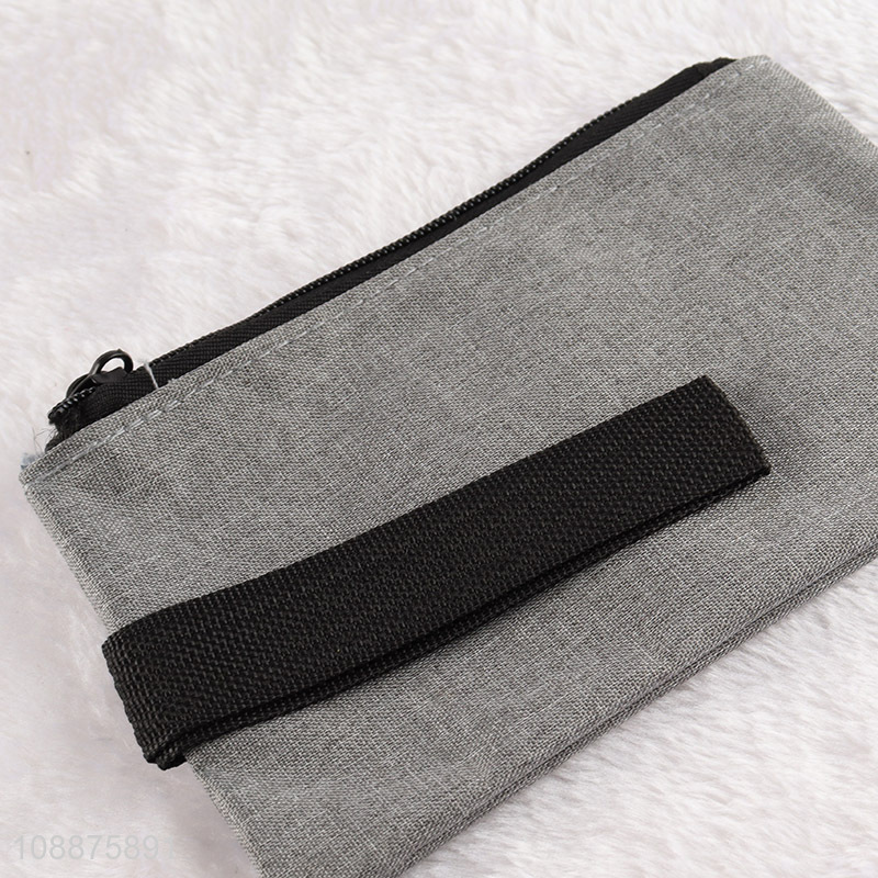 Best quality grey polyester men 3pcs laptop bag set for sale