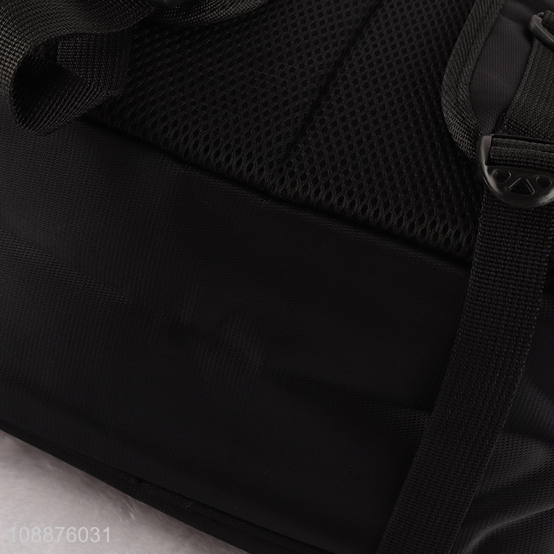 Latest design black polyester men backpack sports lightweight backpack