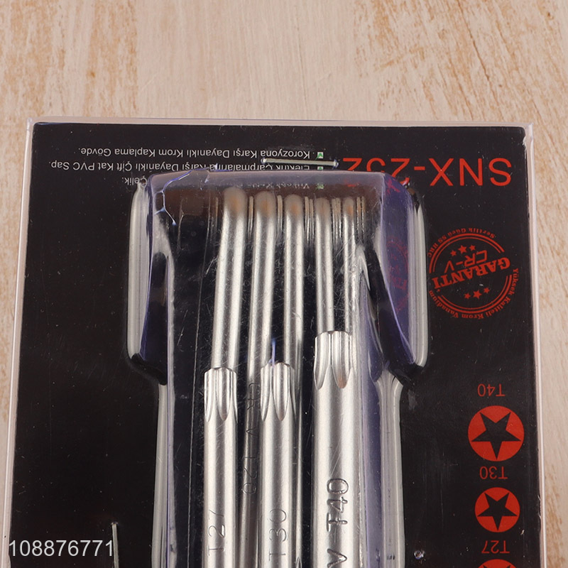 Good Quality 8-Piece CR-V Hex Key Set L Shape Wrench Repair Tools