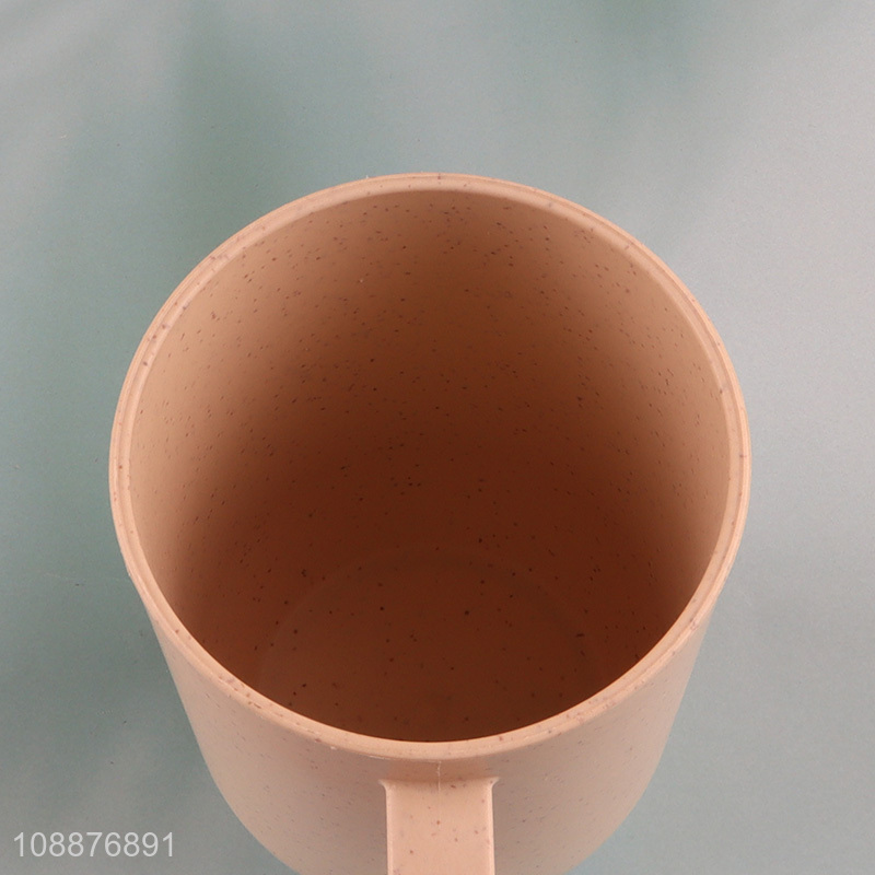 Hot Selling Wheat Straw Plastic Water Cup Bathroom Mouthwash Cup