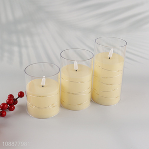 Hot sale home decor smokeless led candle with battery