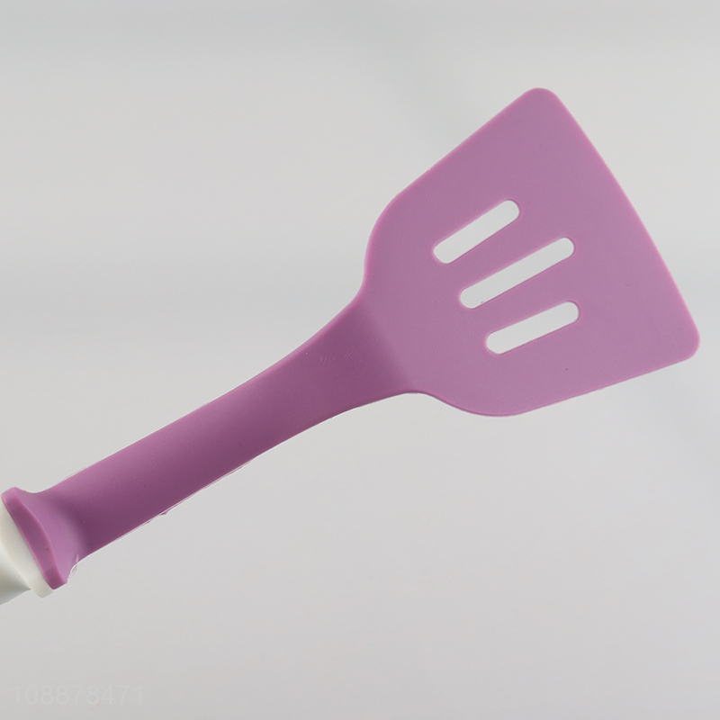 Low price kitchen utensils silicone cooking  slotted spatula