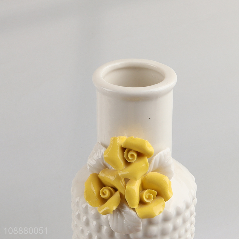 Hot Selling Ceramic Flower Vase for Centerpiece Book Shelf Decor