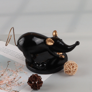 Good Quality Resin Mouse Figurine Statue for Office Table Centerpiece