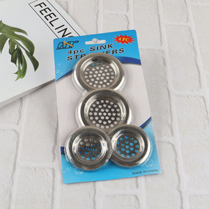 Top selling 4pcs stainless steel basin sink strainer for kitchen bathroom