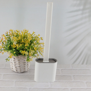 Wholesale wall mounted toliet bowl brush with holder for bathroom cleaning