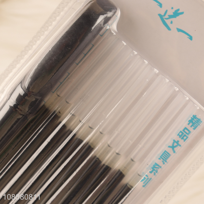 Yiwu market black students gel pen set with pen refill