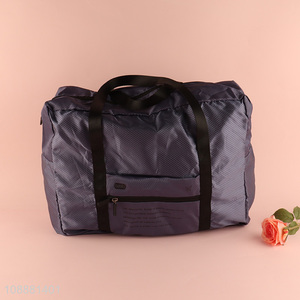 Top quality black portable travel luggage bag for men women