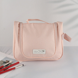 Yiwu market pink portable travel makeup bag cosmetic bag