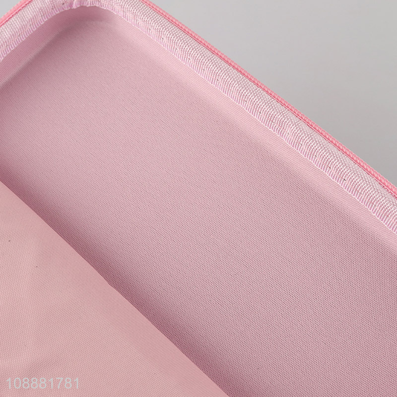 Hot items girls pink coded lock pencil case with zipper