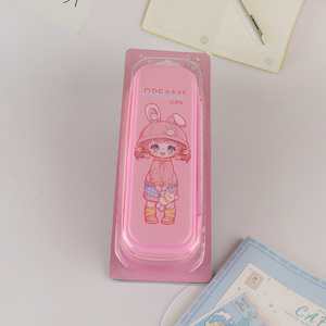 Factory supply pink girls cartoon stationery pencil case