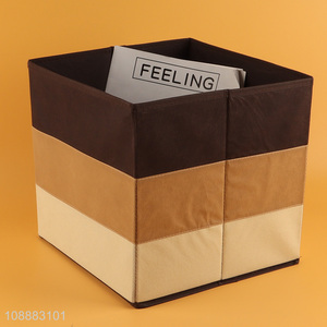 Factory Supply Multi-Purpose Non-Woven Fabric Storage Cube for Living Room