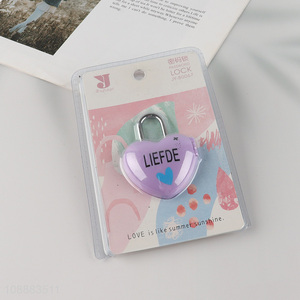 New product heart shape portable luggage password lock coded lock