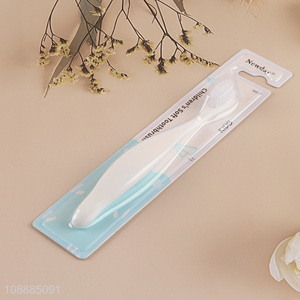 Wholesale ergonomic design soft bristles toothbrush for kids boys girls