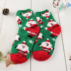 Factory supply Christmas socks winter home sleeping slipper socks