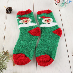 New product womens slipper socks winter fluffy Christmas socks