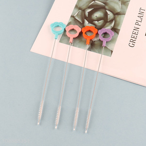 New product cute straw cleaning brush nylon test tube cleaning brush
