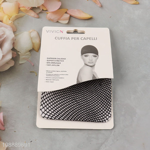 Wholesale reusable mesh wig cap closed end hair net for women