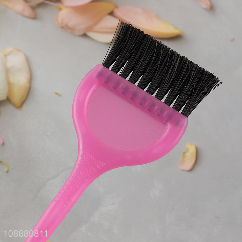 High quality colorful plastic hair dye brush for salon use