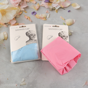 New product waterproof reusable shower cap elastic bath cap