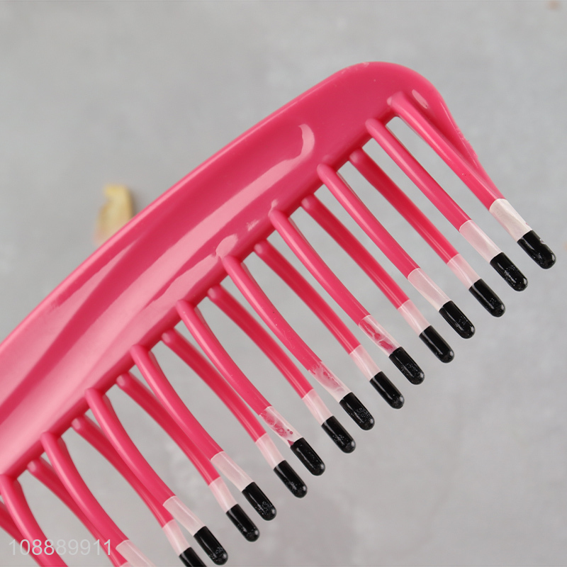 Online wholesale wide toothed heat resistant detangling comb