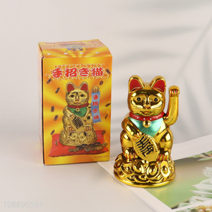 Online wholesale maneki-neko lucky cat figurine fortune cat statue