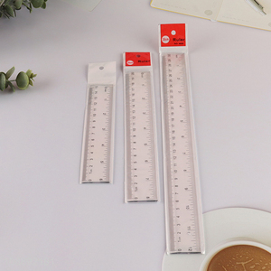 Wholesale clear plastic ruler straight ruler for student school office