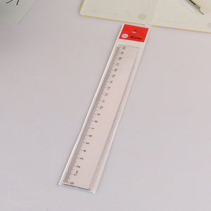 Hot selling transparent plastic straight ruler for home office school