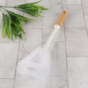 New product toilet cleaning brush with bamboo handle for bathroom