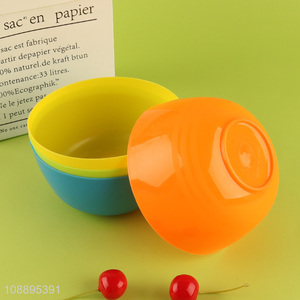 Hot selling 4 pack reusable lightweight plastic bowls for cereal soup