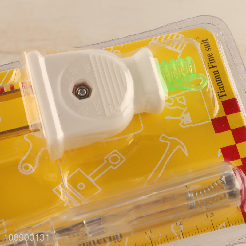 Wholesale combination tool set tape measure electrical tester pen electrical plug