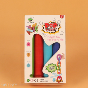 Hot products 8pcs music pipe squeeze fidget toy anti-stress toy