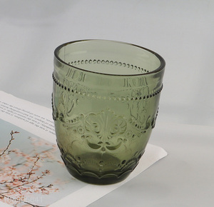 New arrival green glass unbreakable drinking cup water mug for sale